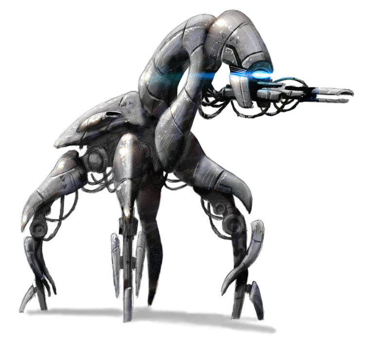 Geth Armature Art from Mass Effect