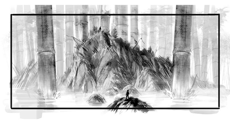 Bamboo Forest Art from Naruto: Rise of a Ninja