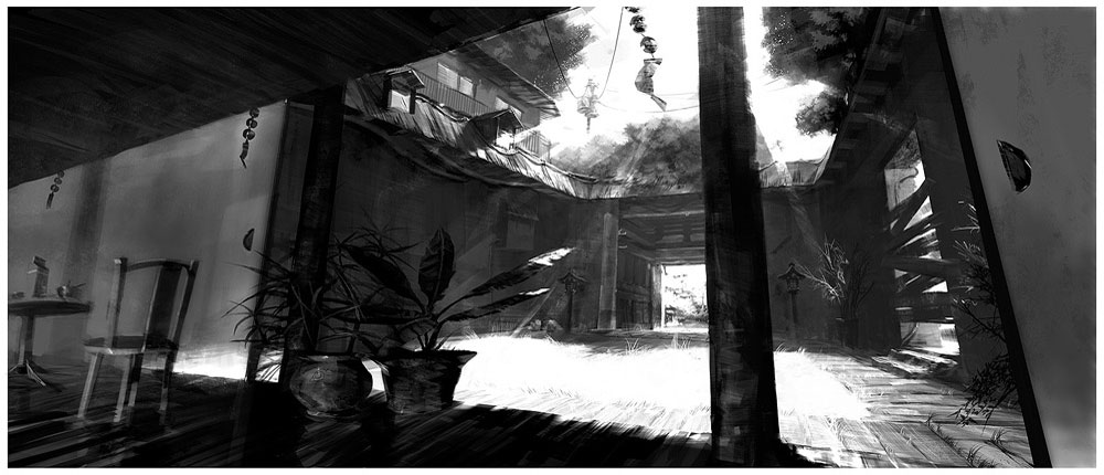 Courtyard Art from Naruto: Rise of a Ninja