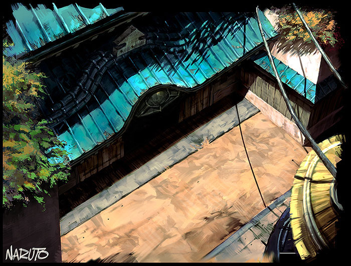 Rooftop Art from Naruto: Rise of a Ninja
