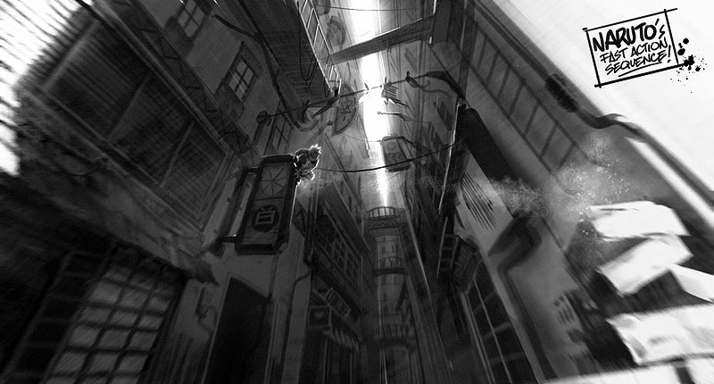 Speed Challenge - Street Alley Art from Naruto: Rise of a Ninja