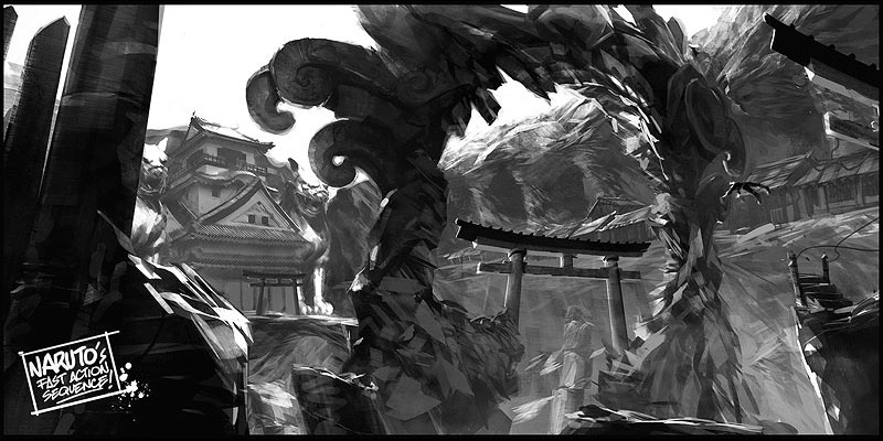 Speed Challenge - Temple Entrance Art from Naruto: Rise of a Ninja
