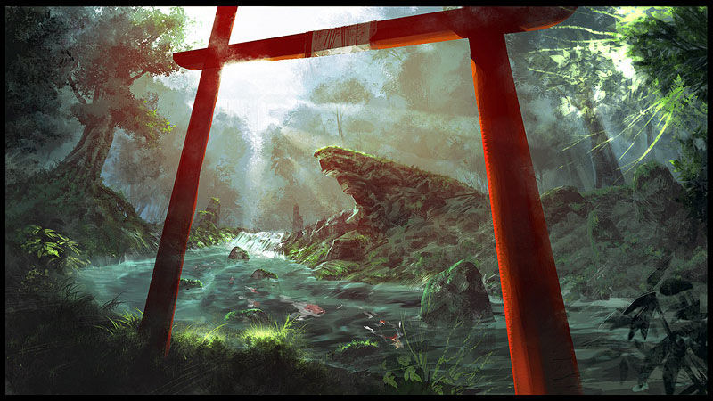 Red Torii Gate Art from Naruto: Rise of a Ninja