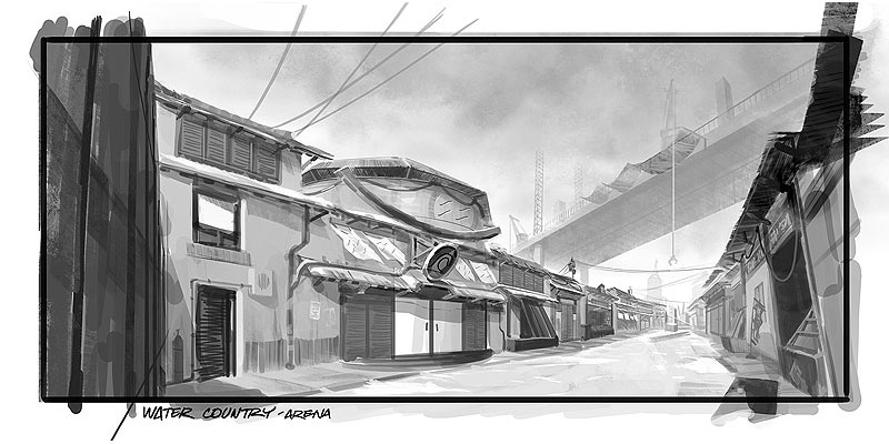 Water Country Arena Art from Naruto: Rise of a Ninja