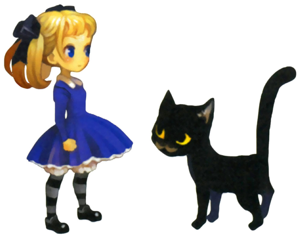 Alice & Socrates Concept Art from Odin Sphere