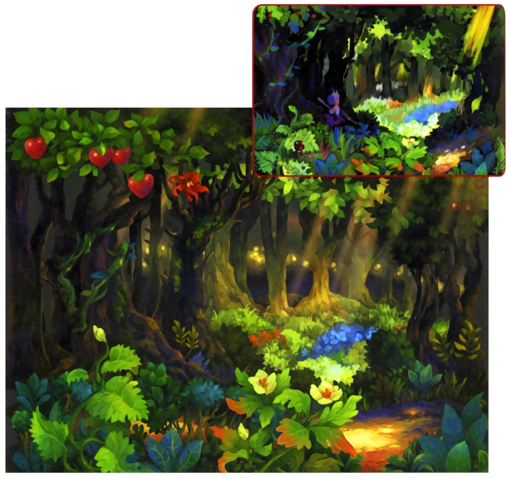 Forest Details Art from Odin Sphere