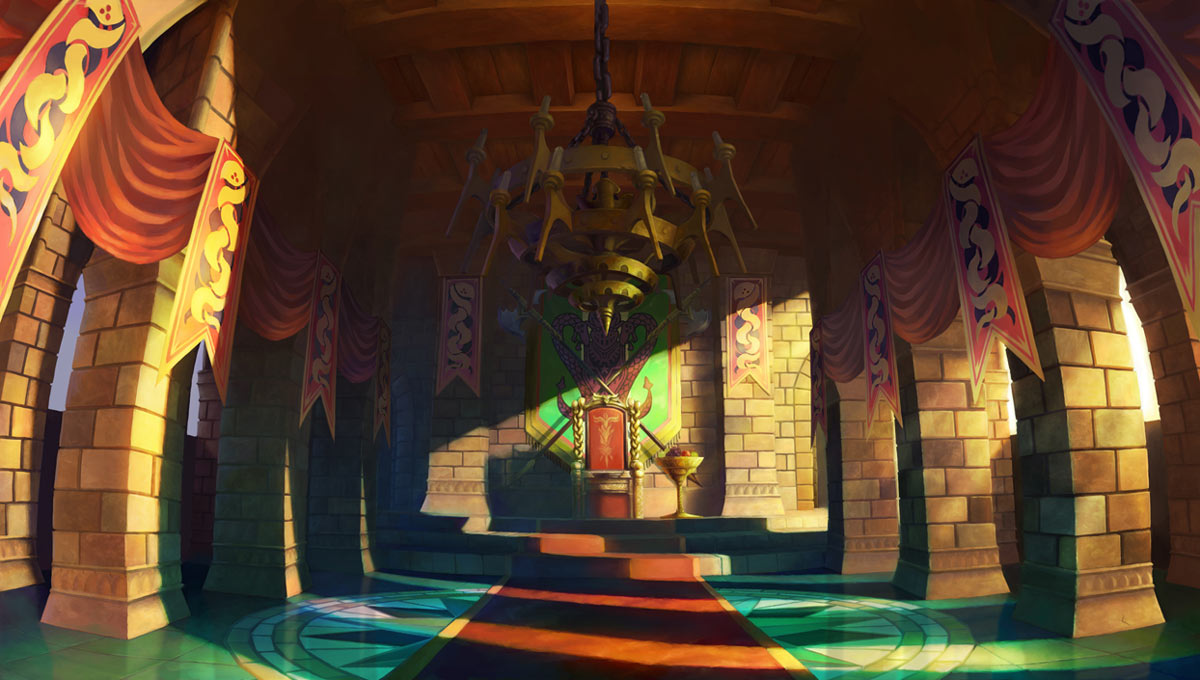 King Edmund's Court Art from Odin Sphere