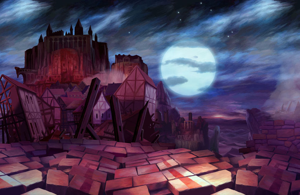 The Ruins of Titania Art from Odin Sphere