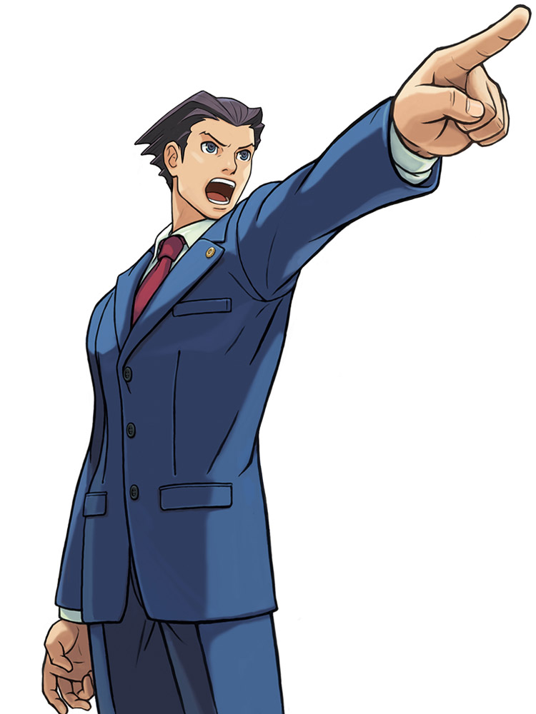 Phoenix Wright Objection Pose Art from Phoenix Wright: Ace Attorney