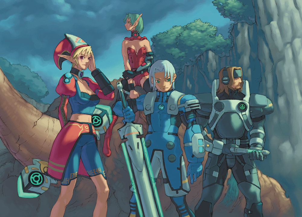 Characters Artwork from Phantasy Star Online