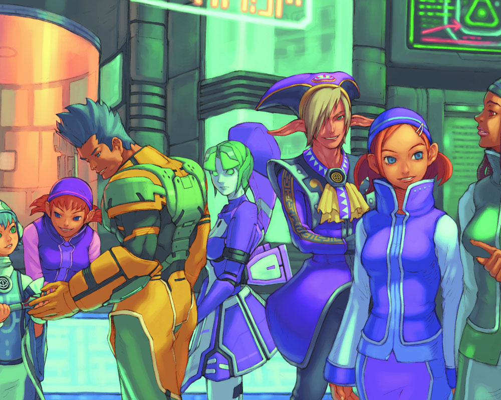 Promotional Art from Phantasy Star Online
