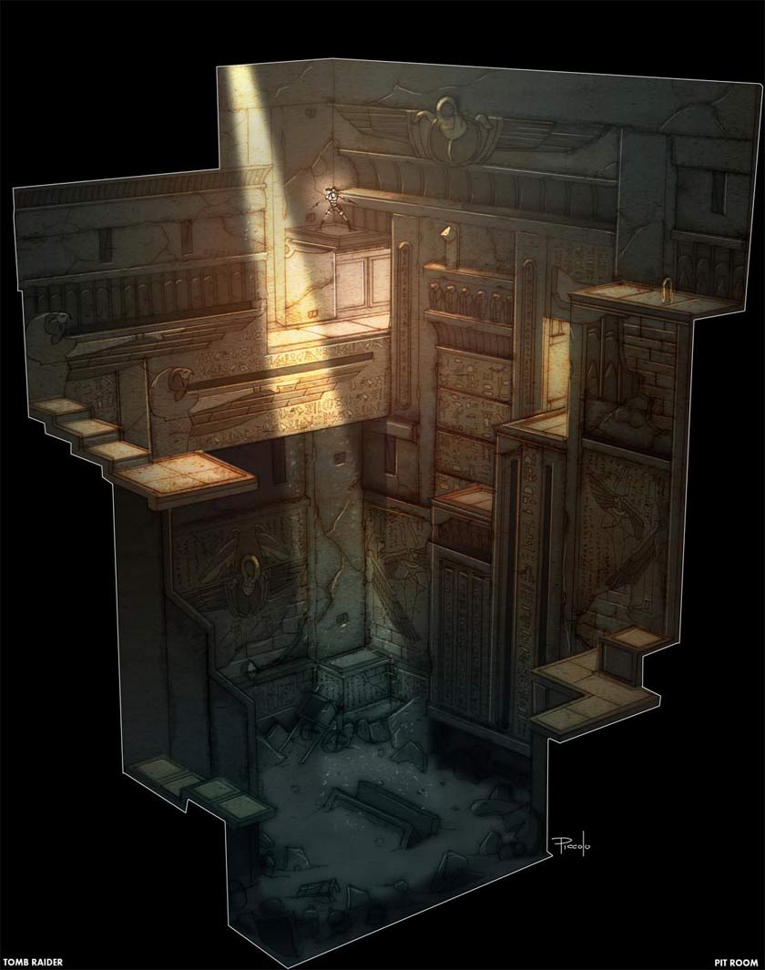 Egypt - Pit Room Art from Lara Croft Tomb Raider: Anniversary