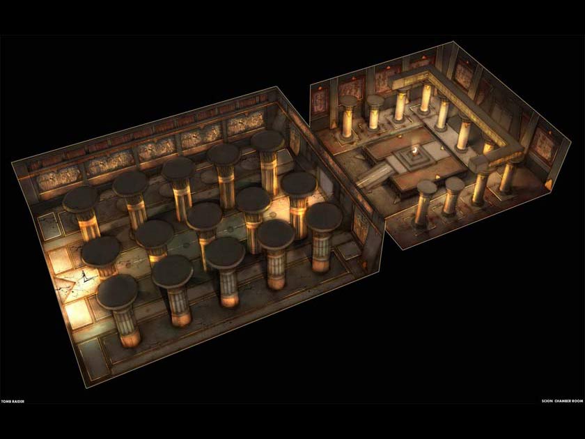 Egypt - Scion Chamber Room Art from Lara Croft Tomb Raider: Anniversary