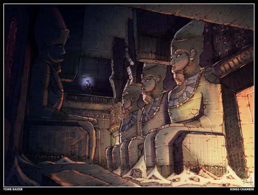 Egypt - Temple of Khamoon Kings Chamber Art from Lara Croft Tomb Raider: Anniversary