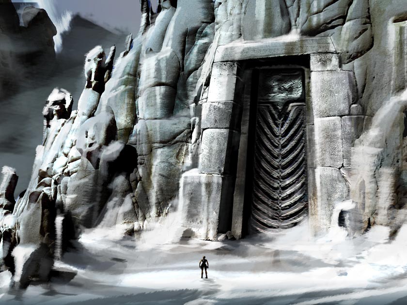 Gate Concept Art from Lara Croft Tomb Raider: Anniversary