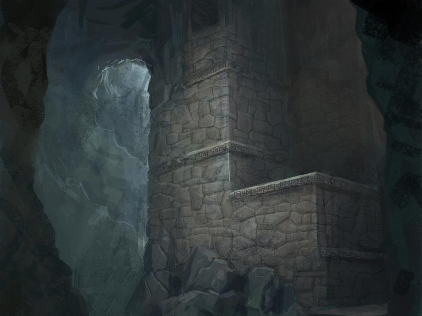 Peru - The Lost Valley Ledges Art from Lara Croft Tomb Raider: Anniversary