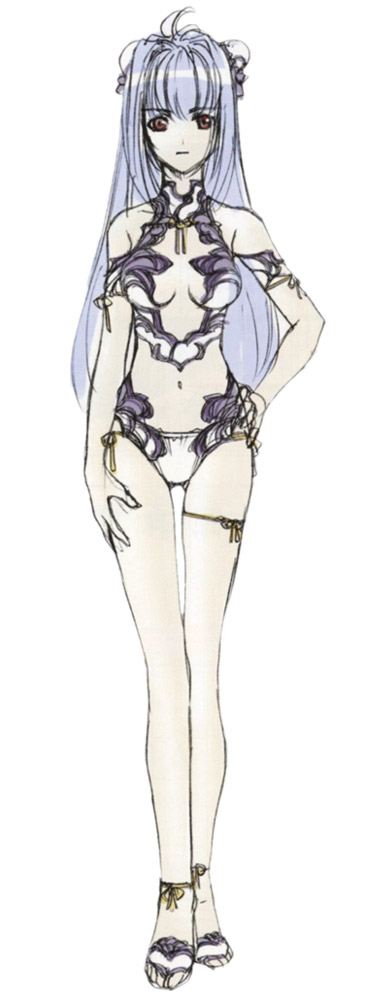 KOS-MOS Swimsuit Design Art from Xenosaga Episode III