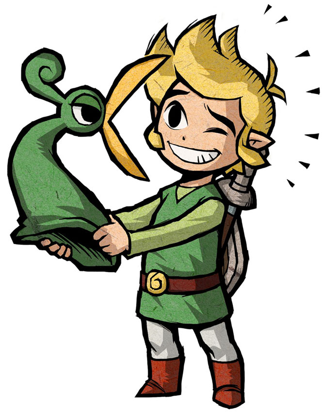 Ezlo Screaming at Link Art from The Legend of Zelda: The Minish Cap