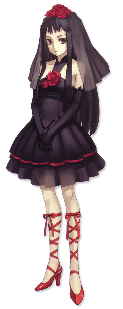 Jakuri - Dark Rose Costume Art from Ar tonelico II