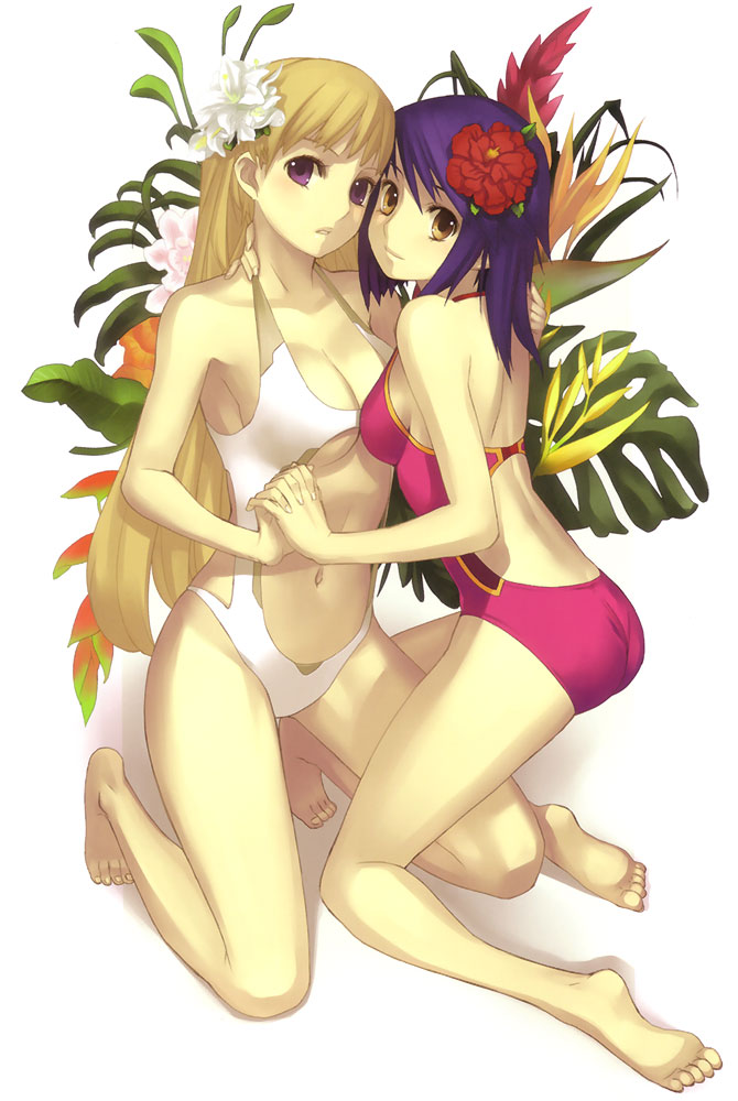 Chroche & Luca in Swimsuits Art from Ar tonelico II