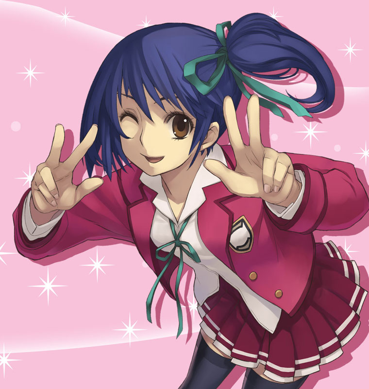 Luca Making Peace Sign Art from Ar tonelico II