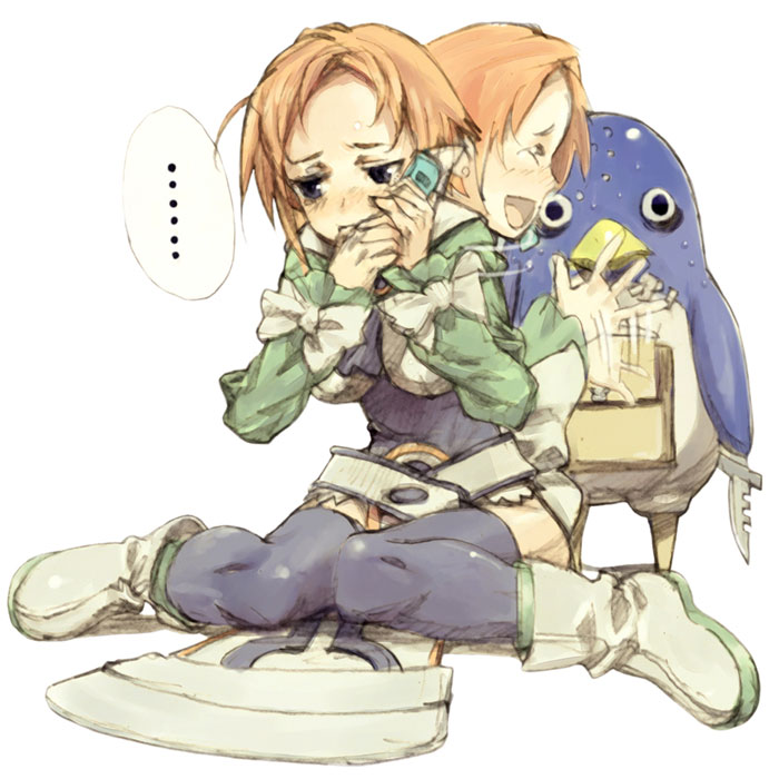 Female Character & Prinny Art from Disgaea 2: Cursed Memories