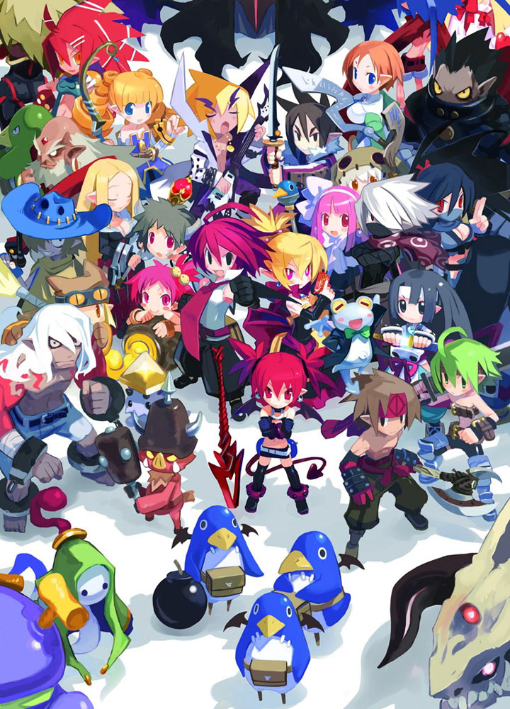 Box Cover Art from Disgaea 2: Cursed Memories