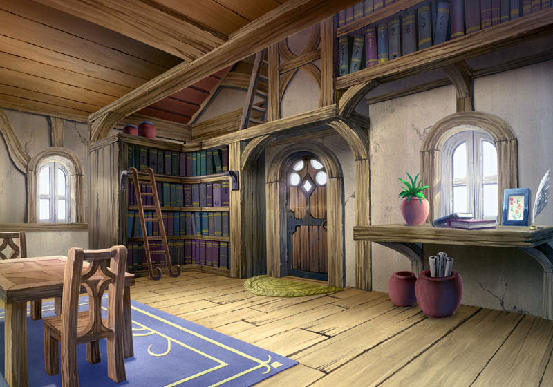Holt House Interior Art from Disgaea 2: Cursed Memories