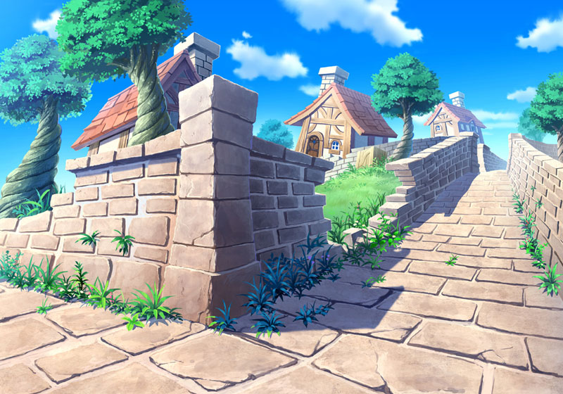 Town Fields Art from Disgaea 2: Cursed Memories