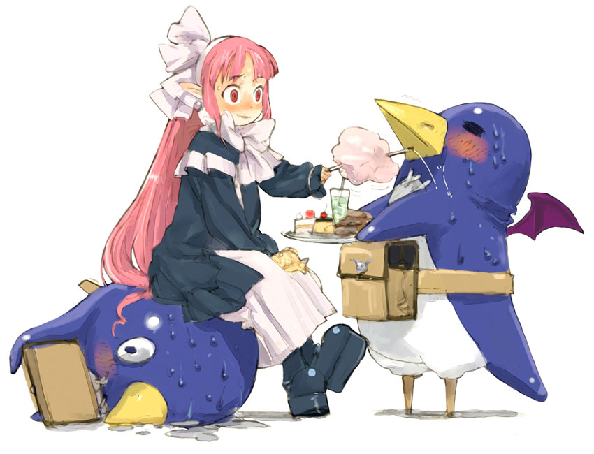 Female Magician & Prinnies Art from Disgaea 2: Cursed Memories