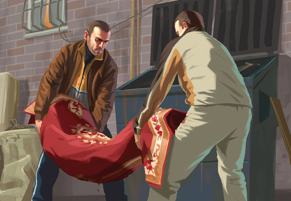 Body Disposal Art from Grand Theft Auto IV