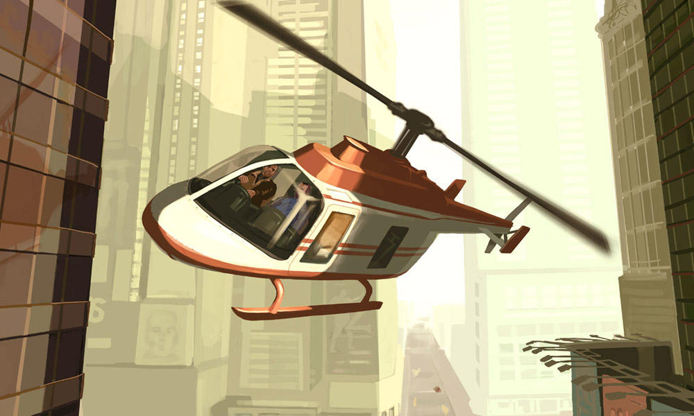 Helicopter Art from Grand Theft Auto IV