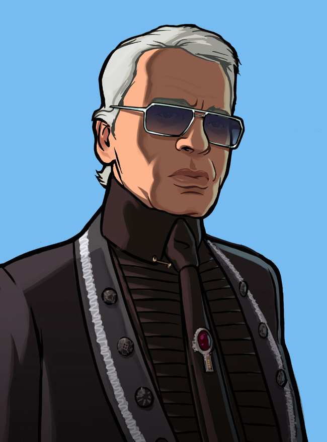 Karl Lagerfeld Art from Grand Theft Auto IV