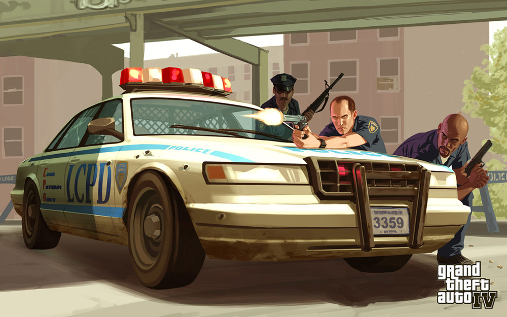 Liberty City Police Department Art from Grand Theft Auto IV