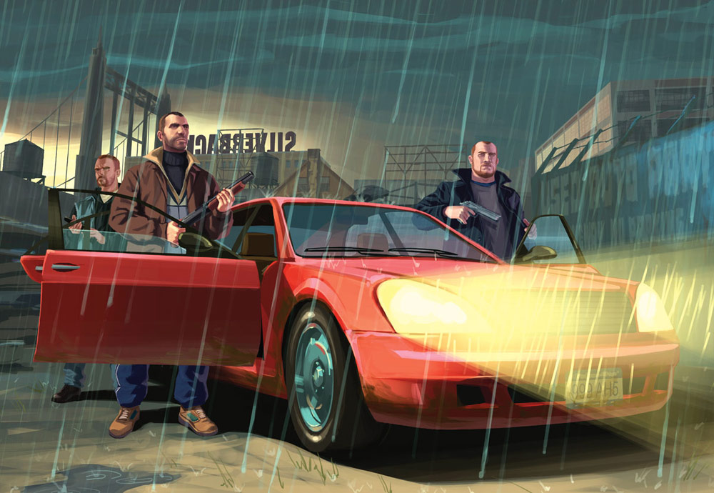 Mission Concept Art from Grand Theft Auto IV