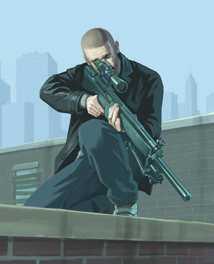Sniper Art from Grand Theft Auto IV