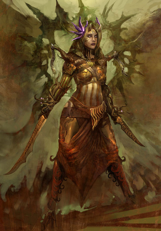 Sidhe Female Art from Guild Wars: Eye of the North