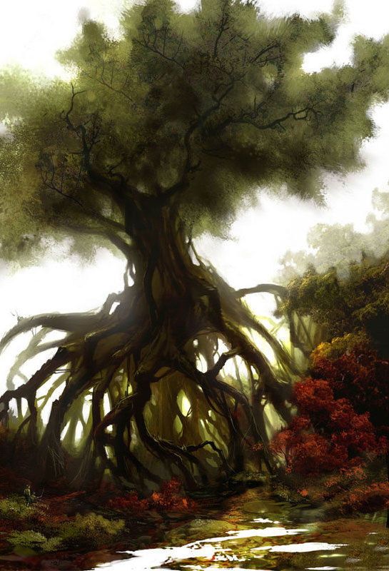 Ancient Tree Art from Guild Wars: Eye of the North
