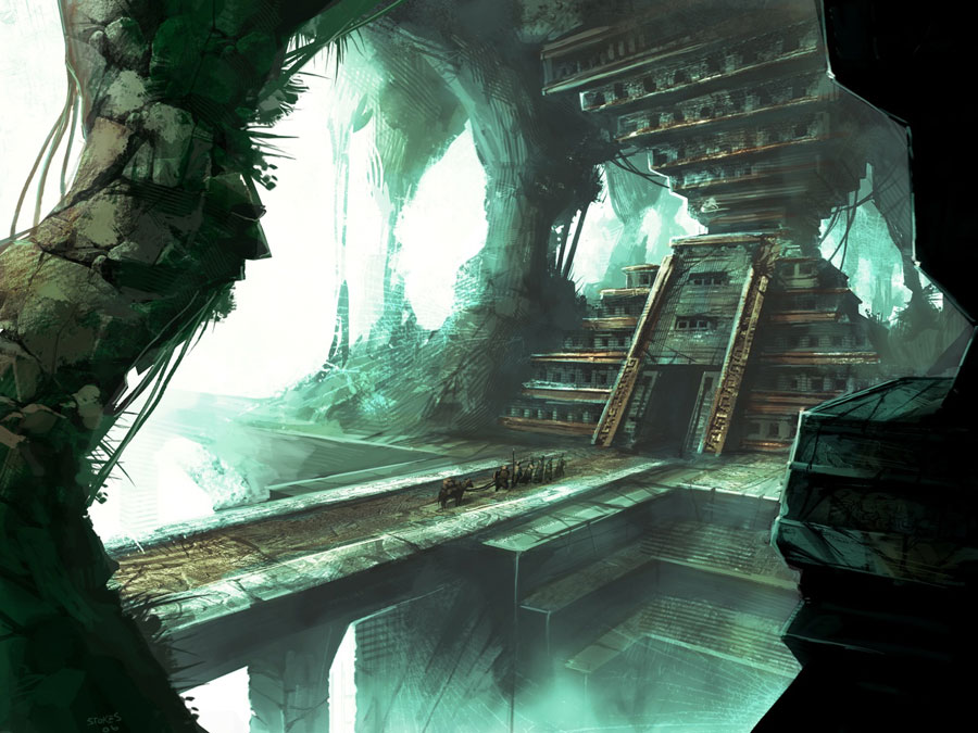 Cave Ruins Art from Guild Wars: Eye of the North
