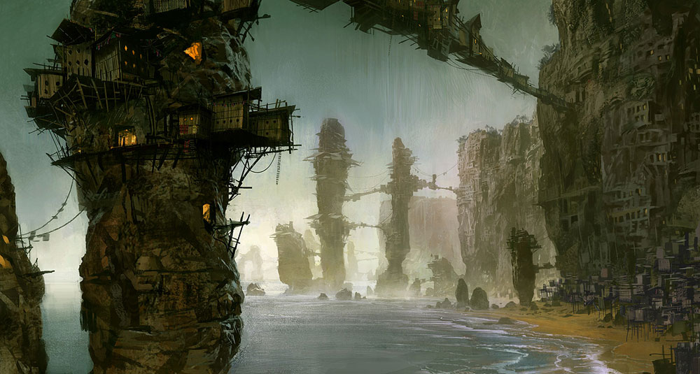 Developed Coastline Art from Guild Wars: Eye of the North