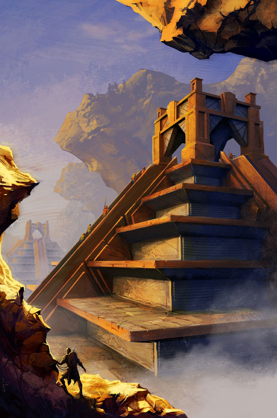 Deco Pyramid Art from Guild Wars: Eye of the North