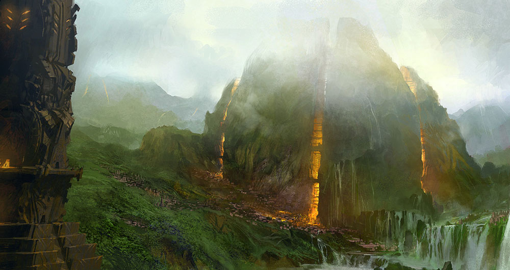 Glowing Earth Art from Guild Wars: Eye of the North
