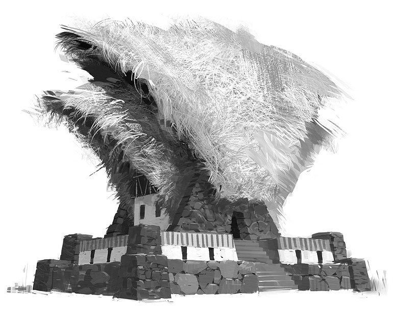 Hut Design Art from Guild Wars: Eye of the North
