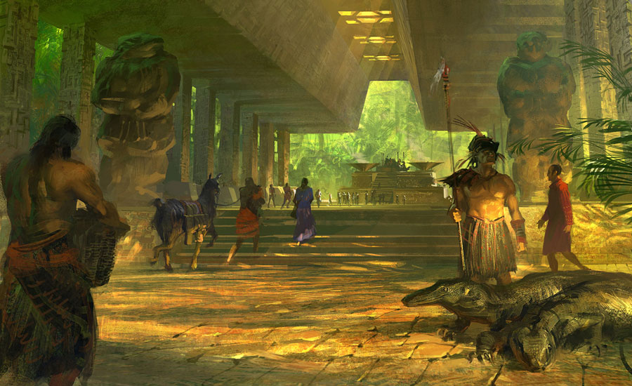 Utopia Temple Art from Guild Wars: Eye of the North