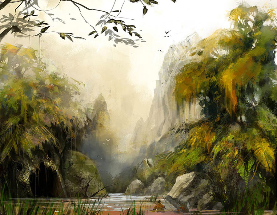 Swamp Head Art from Guild Wars: Eye of the North