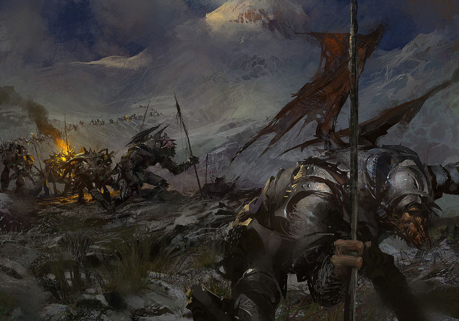Tannek Mountain Pass Art from Guild Wars: Eye of the North