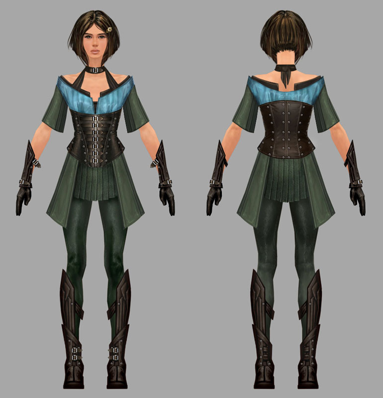 Gwen Concept Art from Guild Wars: Eye of the North