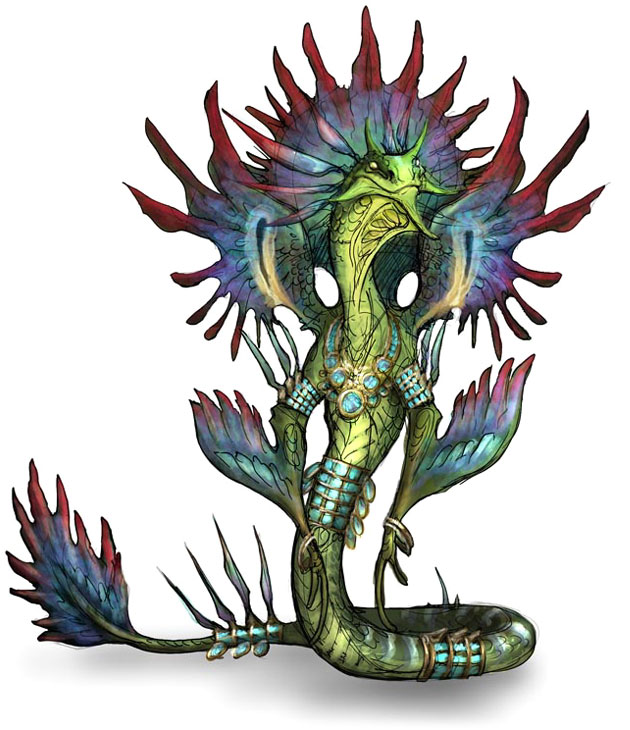 Coatl Caster Art from Guild Wars: Eye of the North