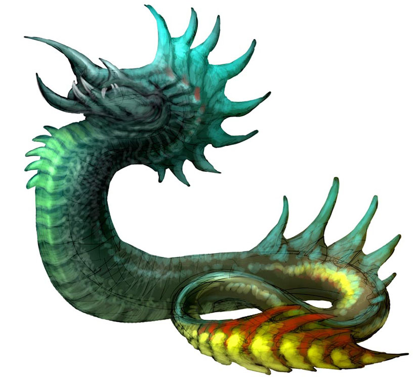 Coatl Larva Art from Guild Wars: Eye of the North