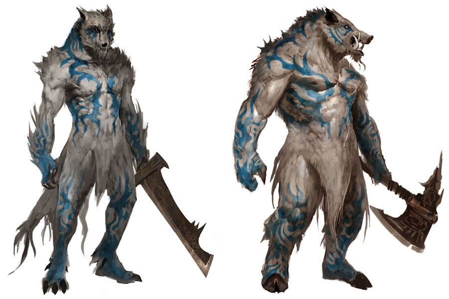 Werebeasts Art from Guild Wars: Eye of the North